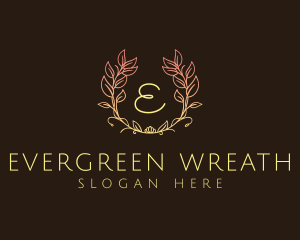 Nature Garland Wreath logo design