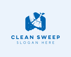 Broom Clean Housekeeping logo design