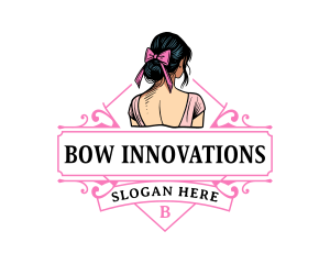 Woman Coquette Bow logo