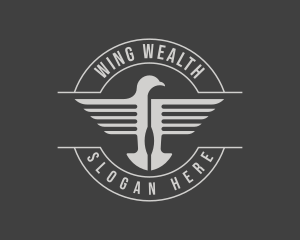 Eagle Wings Aviation logo design