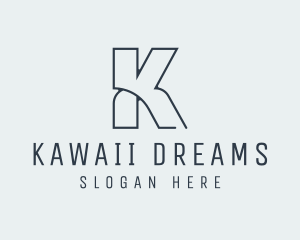 Elegant Style Letter K logo design