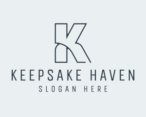 Elegant Style Letter K logo design