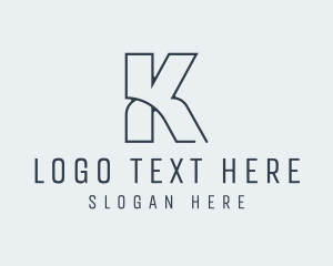 Elegant Style Letter K logo