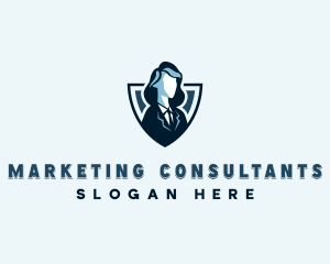 Professional Businesswoman Agent logo design