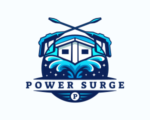 Power Washer Sanitation logo design