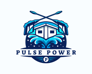 Power Washer Sanitation logo design