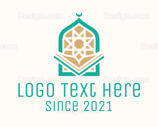 Mosque Temple Book Logo