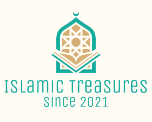 Mosque Temple Book logo design