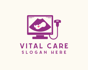 Medical Fetus Ultrasound Logo