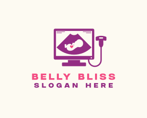 Medical Fetus Ultrasound logo design