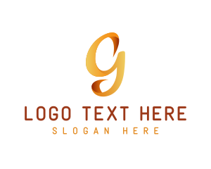 Generic Elegant Ribbon Letter G logo