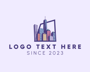 City - New York City Buildings logo design
