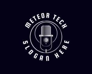 Audio Media Podcast logo design