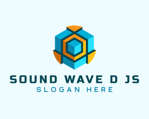 3d Cube Technology logo design