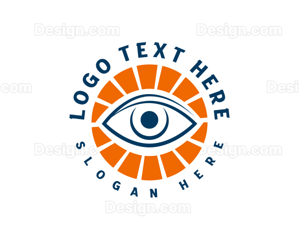 Eye Scan Security Logo