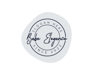 Elegant Beauty Stamp logo design