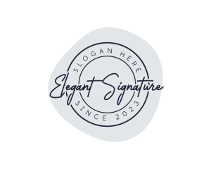 Elegant Beauty Stamp logo design