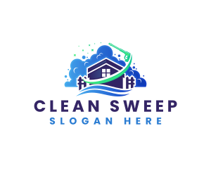 Cleaning Pressure Wash Maintenance logo design