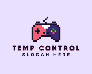 Pixel Game Controller logo design