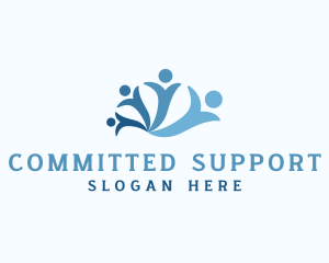 Human Social Support Group logo design