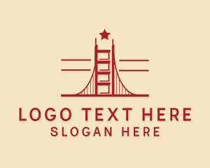 Golden Gate Bridge Landmark logo