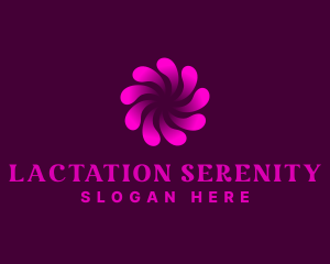 Abstract Swirl Wellness Spa logo design