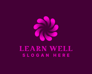 Abstract Swirl Wellness Spa logo design