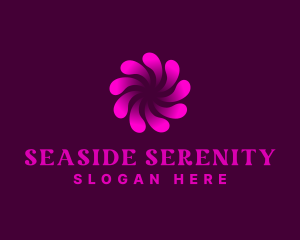 Abstract Swirl Wellness Spa logo design