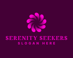 Abstract Swirl Wellness Spa logo design