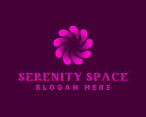 Abstract Swirl Wellness Spa logo design