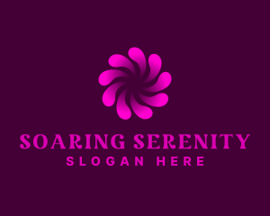 Abstract Swirl Wellness Spa logo design