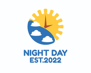 Daylight Sun Clock  logo design