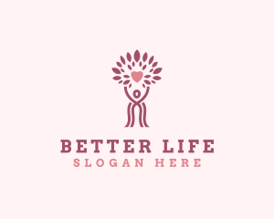 Wellness Woman Tree logo design