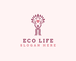 Wellness Woman Tree logo design