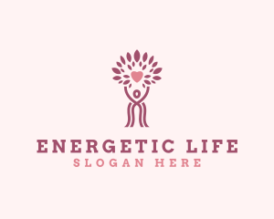 Wellness Woman Tree logo design