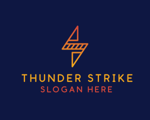 Logistic Thunder Courier logo design