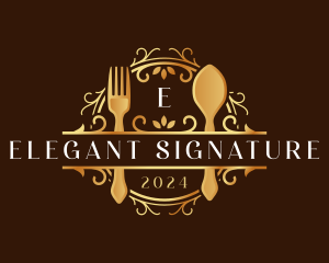 Premium Elegant Restaurant logo design