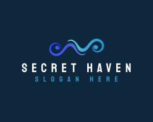 Ocean Wave Current Logo