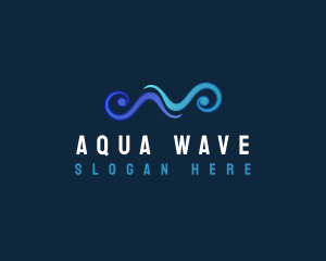 Ocean Wave Current logo design