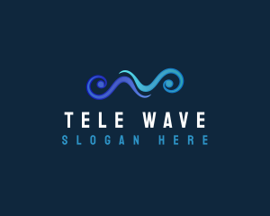 Ocean Wave Current logo design