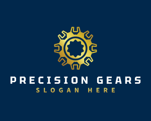 Mechanical Gear Wrench logo design