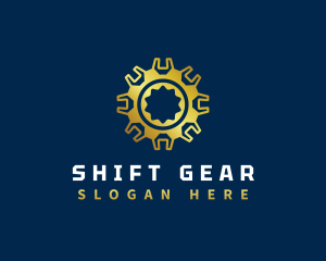 Mechanical Gear Wrench logo design