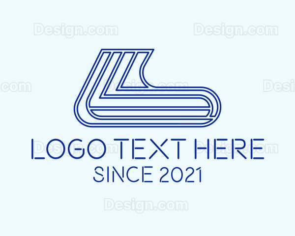 Sneaker Sock Outline Logo