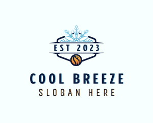 Heating Cooling Thermal logo design