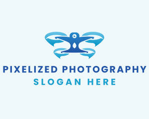 Drone Camera Security logo design