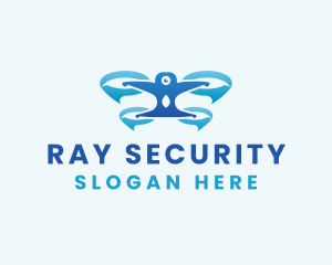 Drone Camera Security logo design