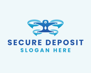 Drone Camera Security logo design