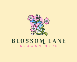 Blossom Michigan Flower logo