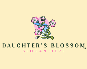 Blossom Michigan Flower logo design