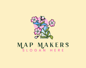 Blossom Michigan Flower logo design